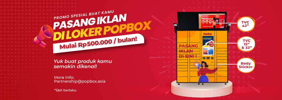 Jadikan loker PopBox sebagai media iklan brand kamu!